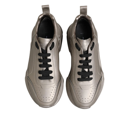 Dolce & Gabbana Silver DAYMASTER Leather Sneakers