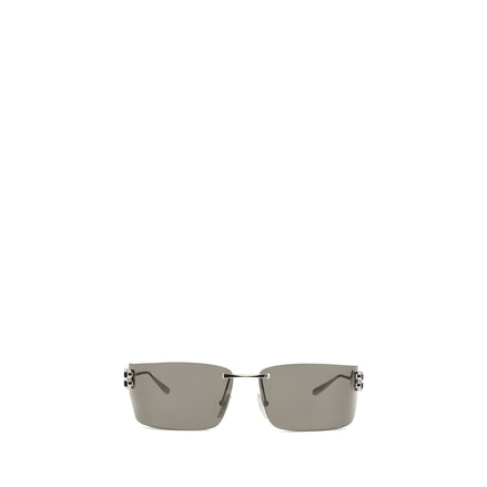 Lunettes de soleil Balenciaga en métal argenté