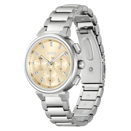 Montre habillée Hugo Boss en acier inoxydable argenté