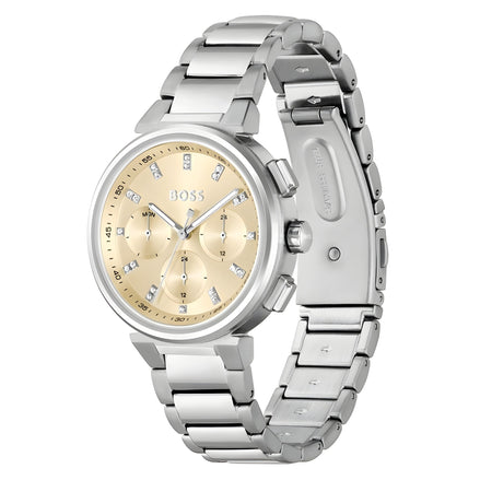 Hugo Boss Silver Stainless Steel Dress Watch
