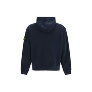 Stone Island Blue Cotton Sweatshirt