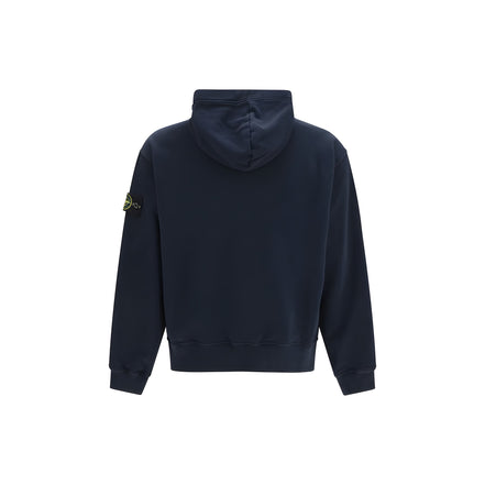 Stone Island Blue Cotton Sweatshirt
