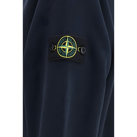 Stone Island Blue Cotton Sweatshirt