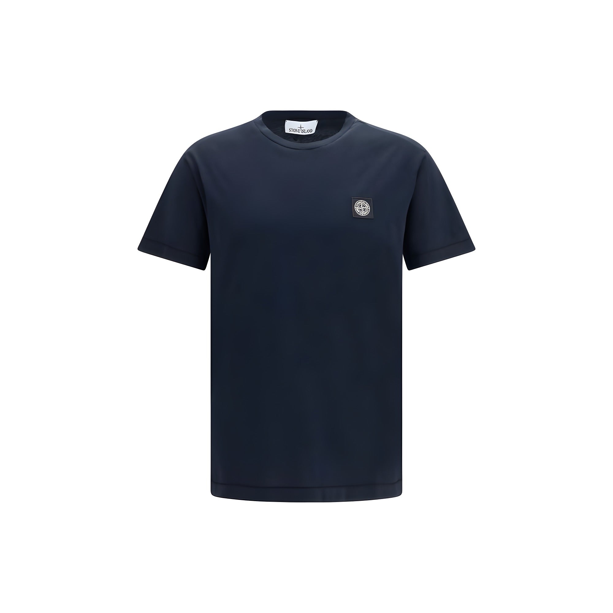 Stone Island Blue Cotton T-Shirt
