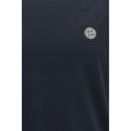 Stone Island Blue Cotton T-Shirt