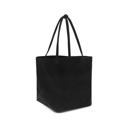 The Row Black Lambskin Shoulder Bag