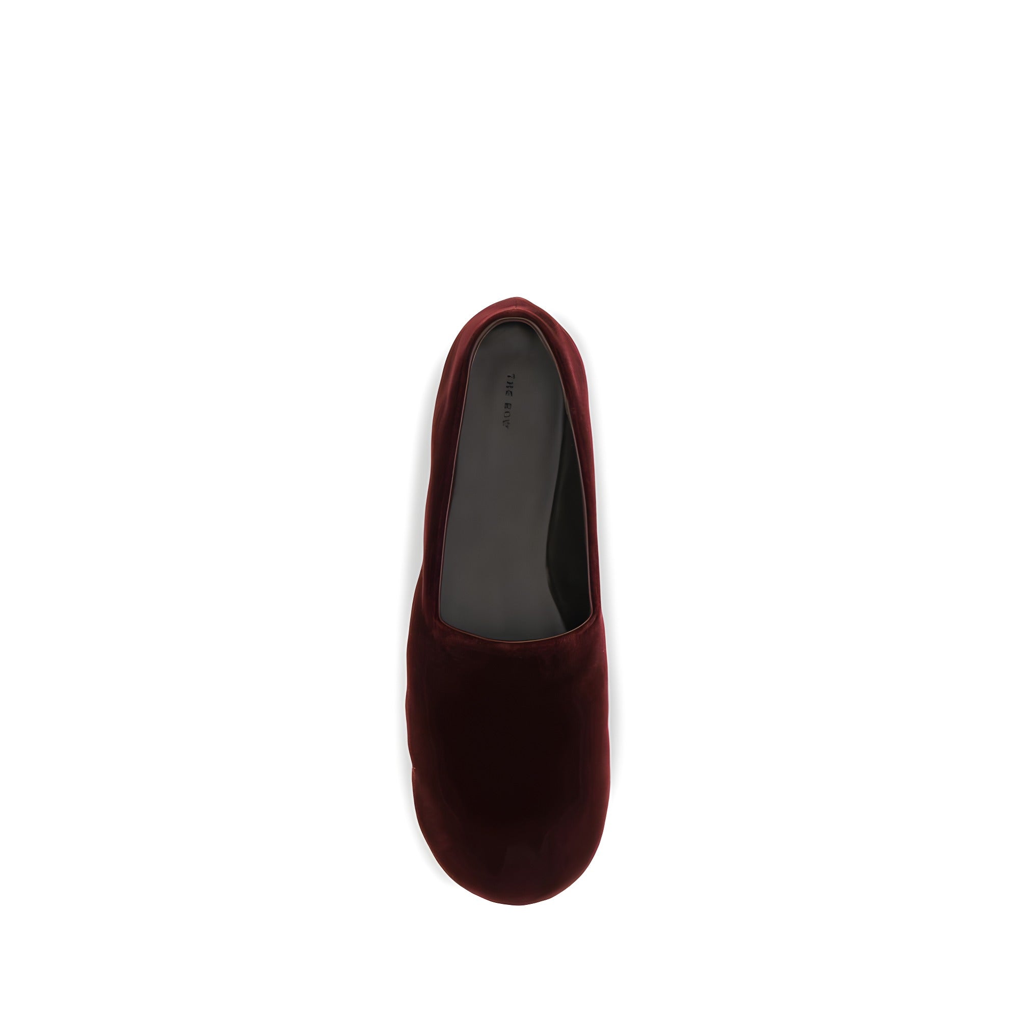 The Row Bordeaux Cotton Slip-On Loafers