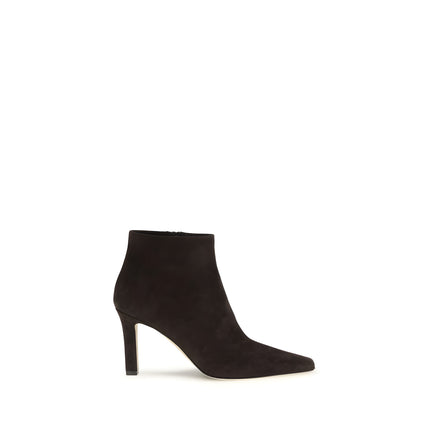 The Row Brown Leather Ankle Boots