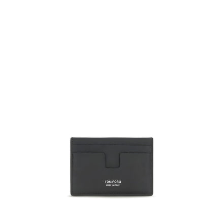Tom Ford Black Calf Leather Card Holder