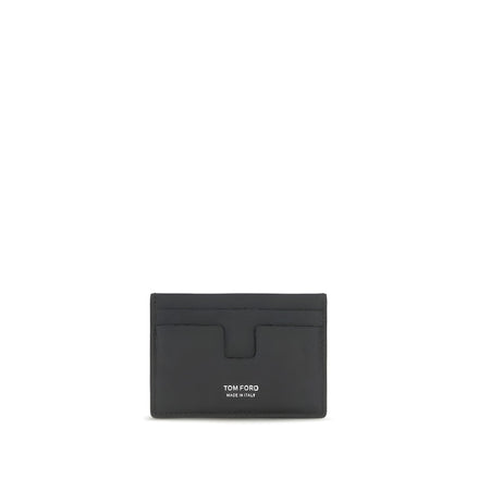 Tom Ford Black Calf Leather Card Holder