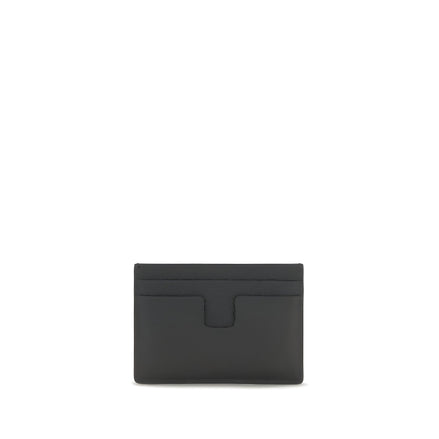Tom Ford Black Calf Leather Card Holder