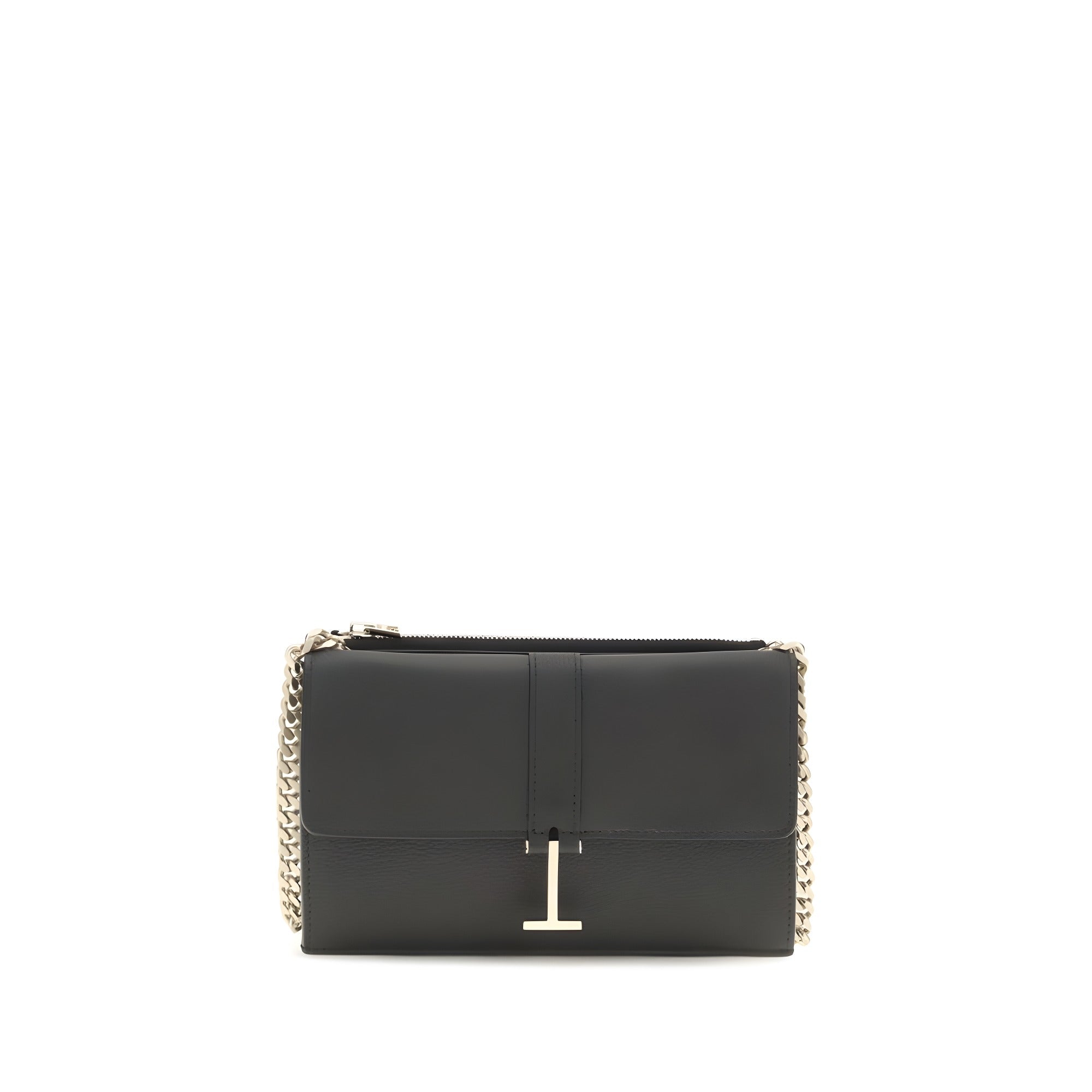 Tom Ford Black Calf Leather Shoulder Bag