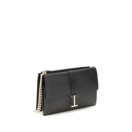 Tom Ford Black Calf Leather Shoulder Bag