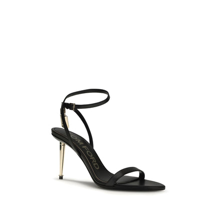 Tom Ford Black Stiletto Heel Sandals