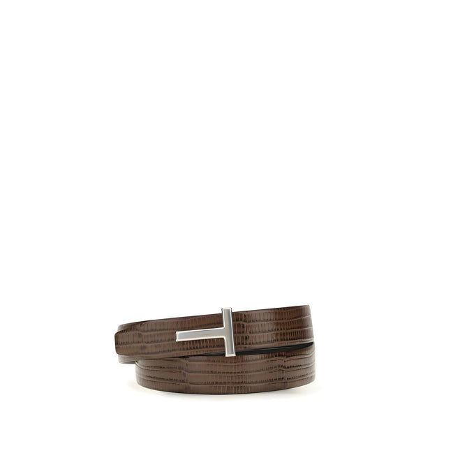 Tom Ford Brown Leather Belt