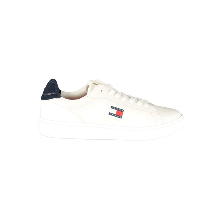 Tommy Hilfiger White Polyurethane Men Sneaker