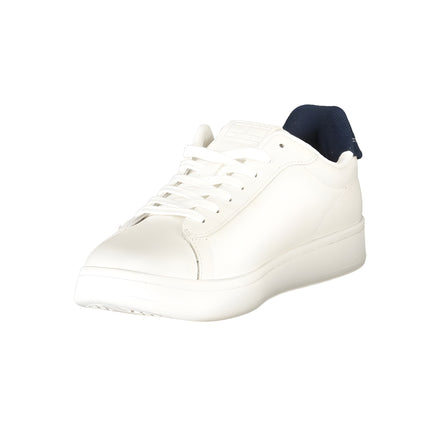 Tommy Hilfiger White Polyurethane Men Sneaker