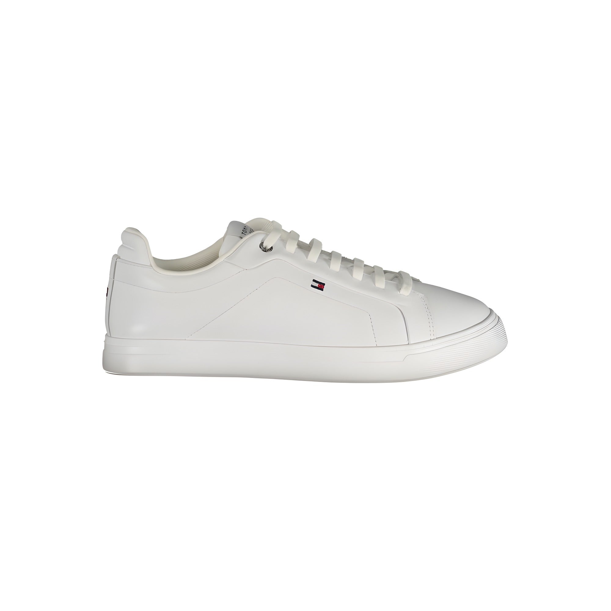 Tommy Hilfiger White Polyurethane Men Sneaker