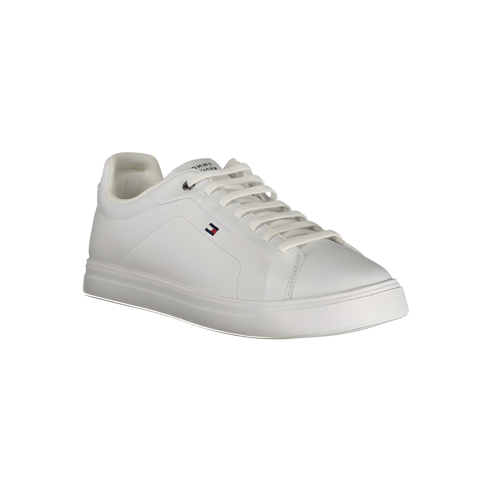 Tommy Hilfiger White Polyurethane Men Sneaker