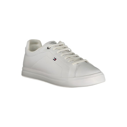 Tommy Hilfiger White Polyurethane Men Sneaker
