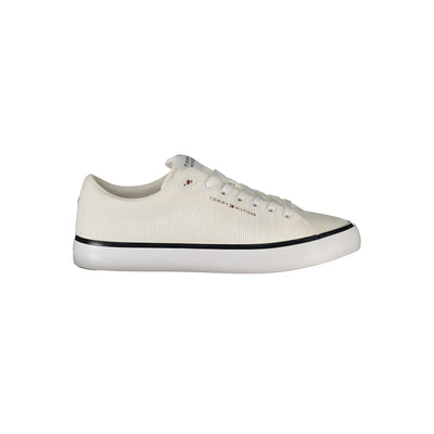 Tommy Hilfiger White Polyester Men Sneaker