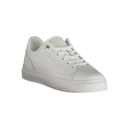 Tommy Hilfiger White Polyurethane Women Sneaker