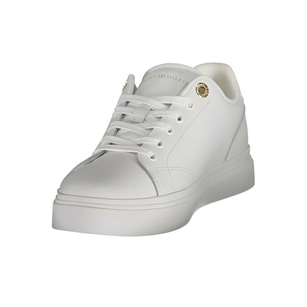 Tommy Hilfiger White Polyurethane Women Sneaker