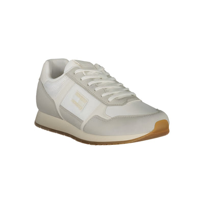 Tommy Hilfiger White Polyurethane Men Sneaker