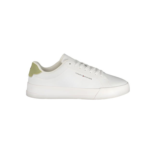 Tommy Hilfiger Bianco Polyurethane Men Sneaker