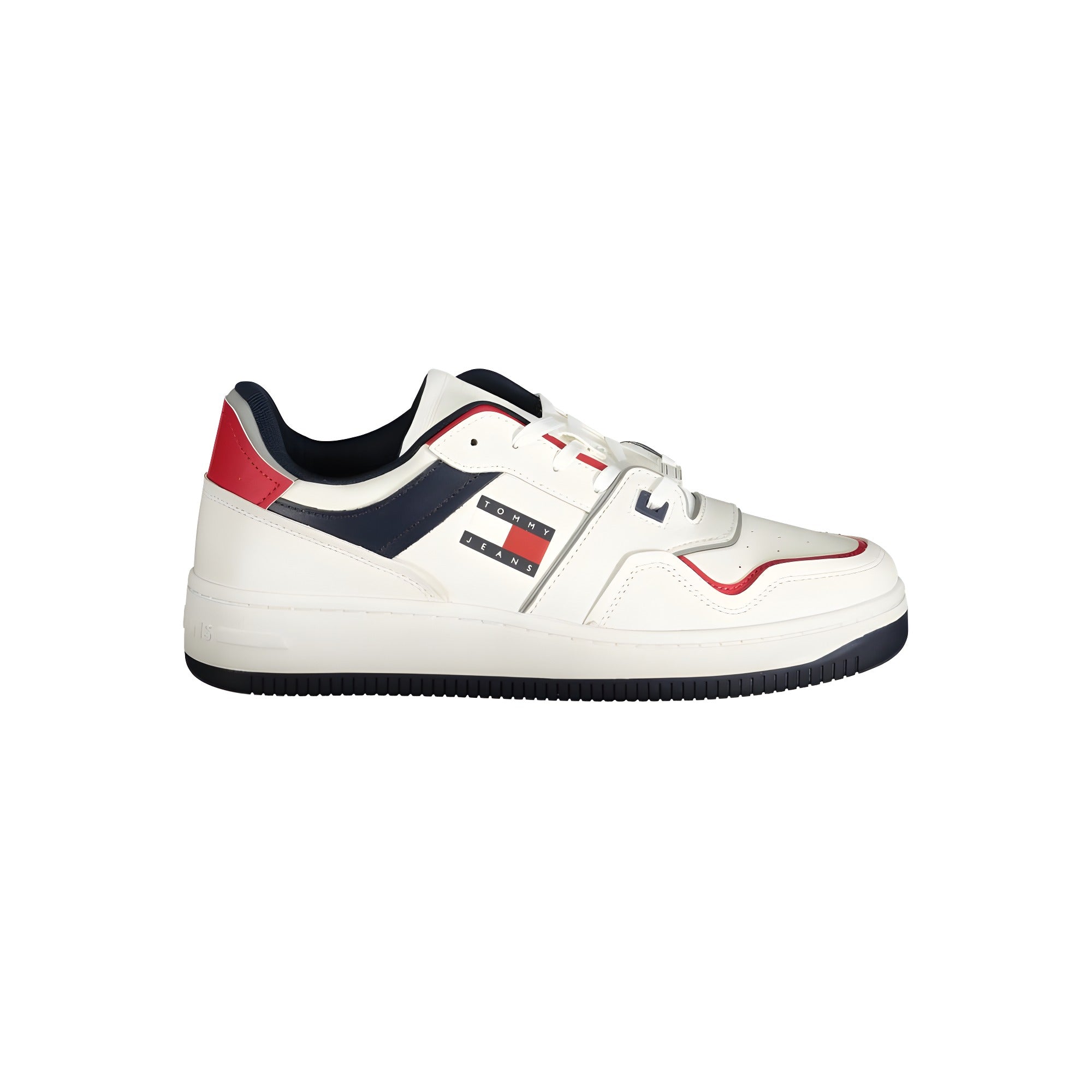 Tommy Hilfiger White Polyurethane Men Sneaker
