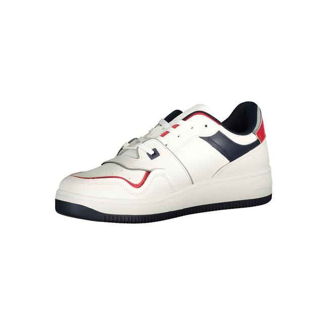 Tommy Hilfiger White Polyurethane Men Sneaker