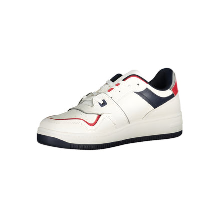 Tommy Hilfiger White Polyurethane Men Sneaker