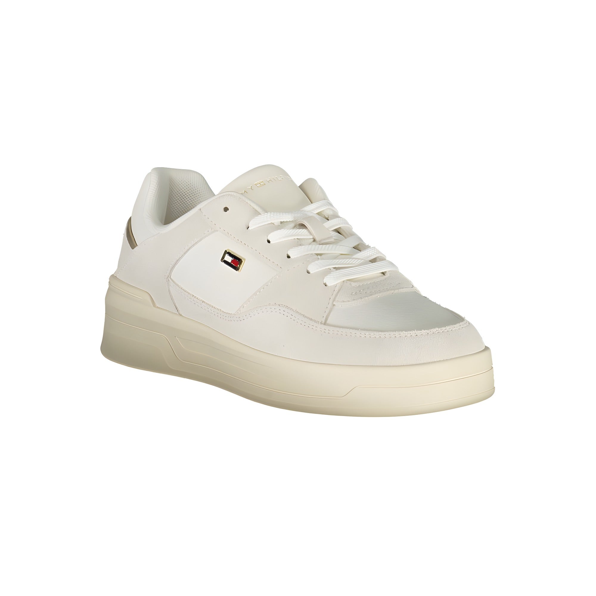Tommy Hilfiger White Polyurethane Women Sneaker