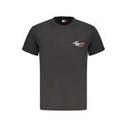 Tommy Hilfiger Black Cotton Men T-Shirt