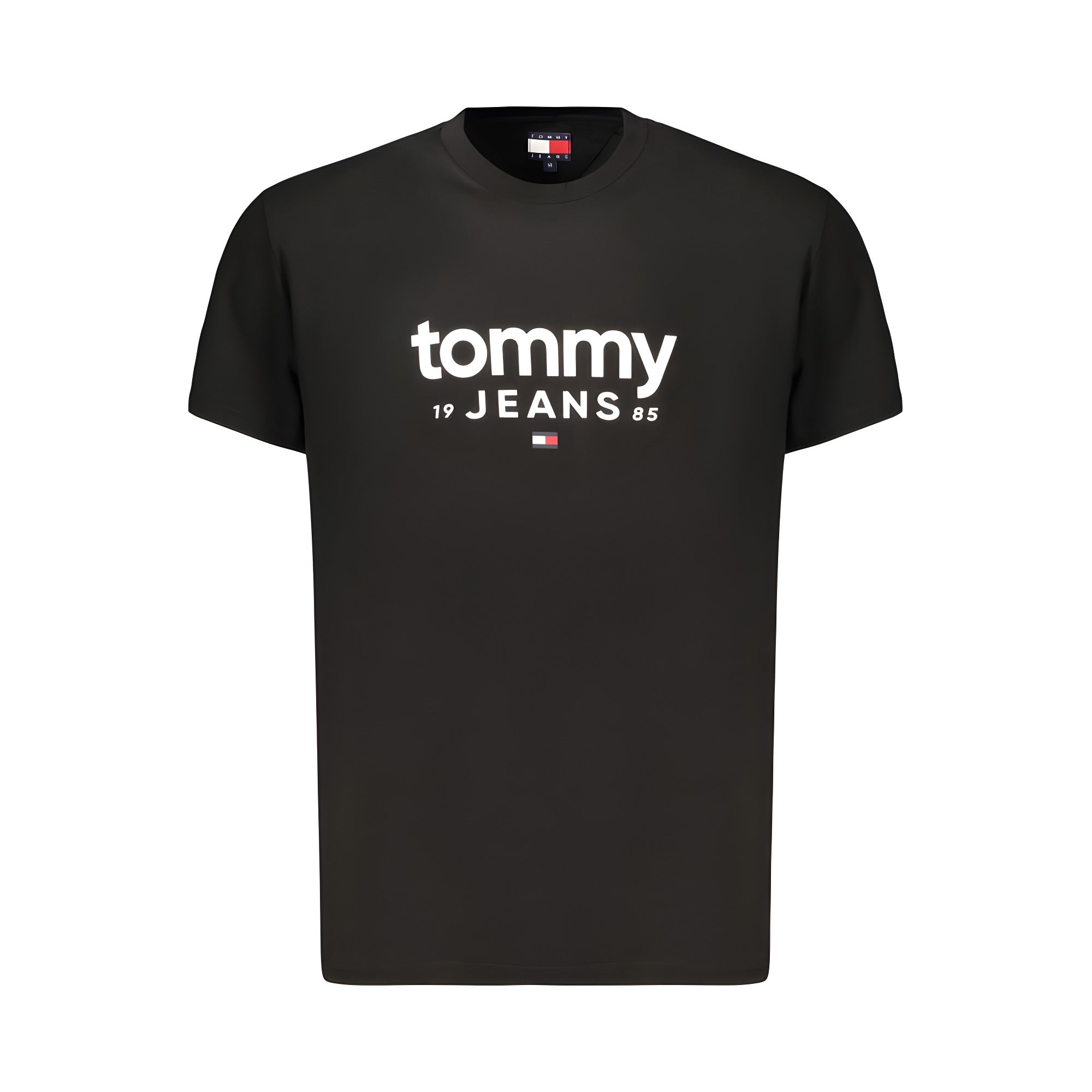 Tommy Hilfiger Black Cotton Mens T-Shirt