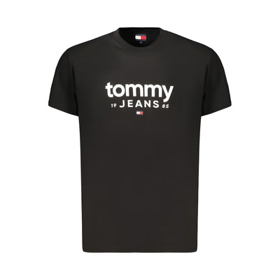 Tommy Hilfiger Black Cotton Mens T-Shirt
