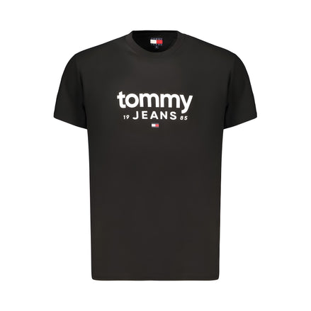 Tommy Hilfiger Black Cotton Mens T-Shirt