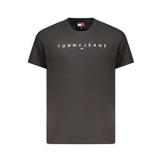 Tommy Hilfiger Black Cotton Mens T-Shirt