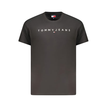Tommy Hilfiger Black Cotton Mens T-Shirt