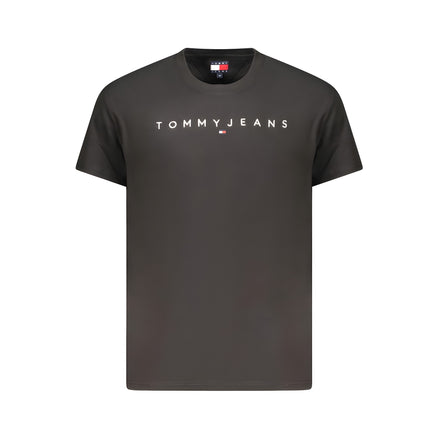Tommy Hilfiger Black Cotton Mens T-Shirt