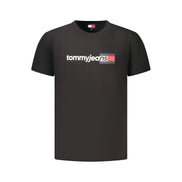 Tommy Hilfiger Black Cotton Men's T-Shirt