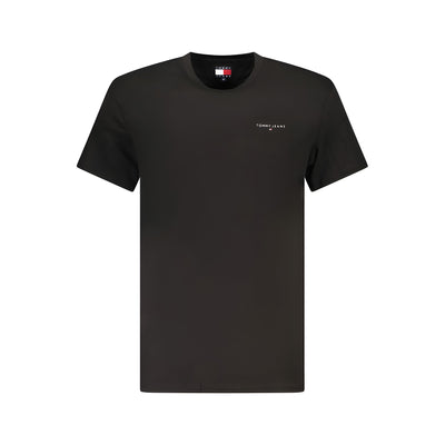 Tommy Hilfiger Black Cotton Men's T-Shirt