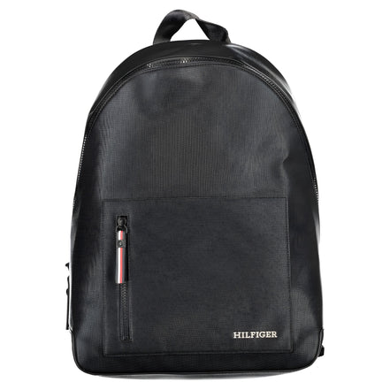 Tommy Hilfiger Black Polyurethane Men's Backpack