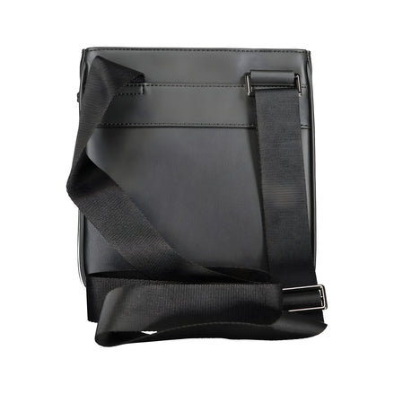 Tommy Hilfiger Black Polyurethane Men's Shoulder Bag