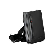 Tommy Hilfiger Black Polyurethane Men's Shoulder Bag