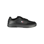 Tommy Hilfiger Black Polyurethane Men's Sneaker
