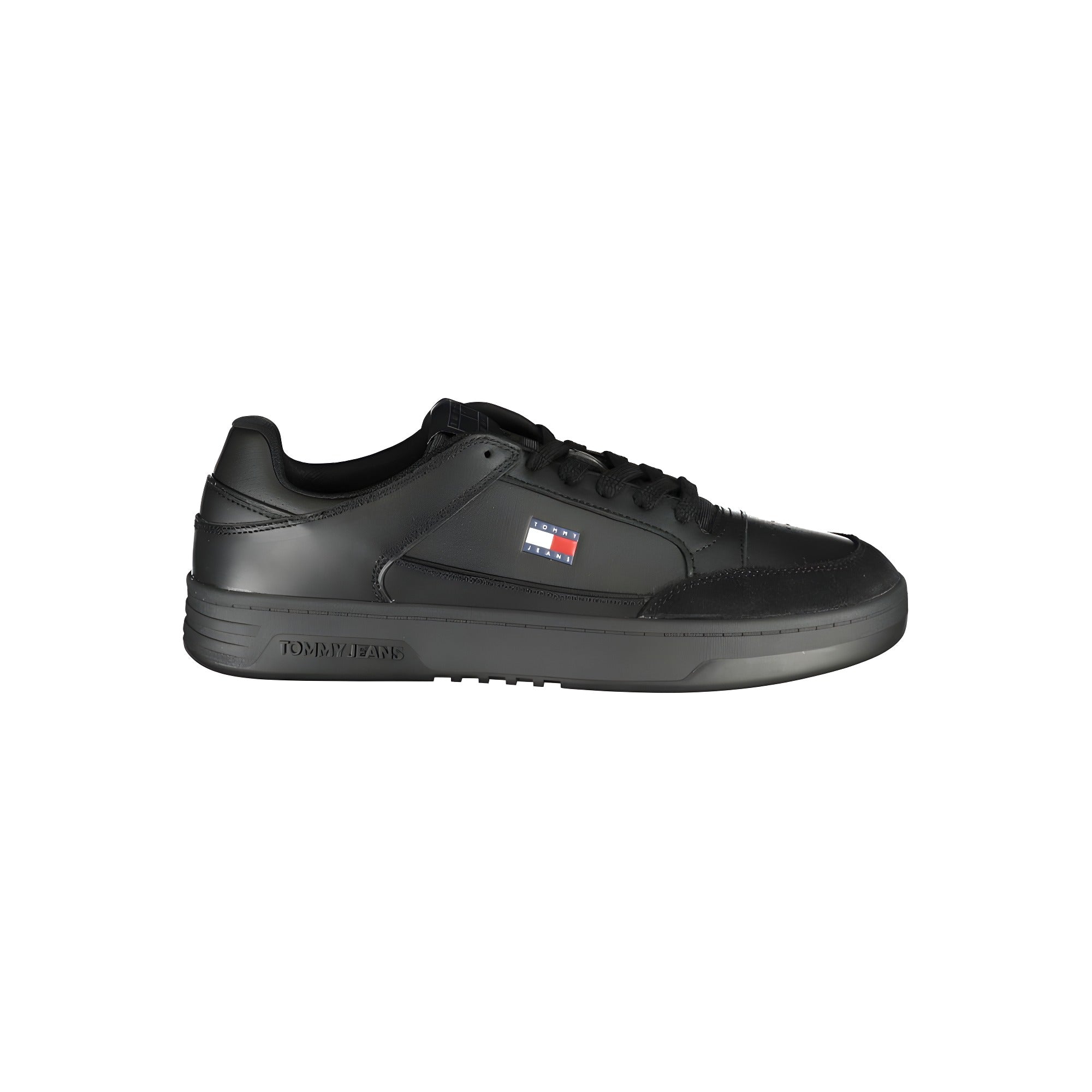 Tommy Hilfiger Black Polyurethane Men's Sneaker