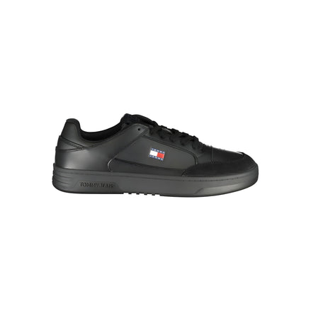 Tommy Hilfiger Black Polyurethane Men's Sneaker