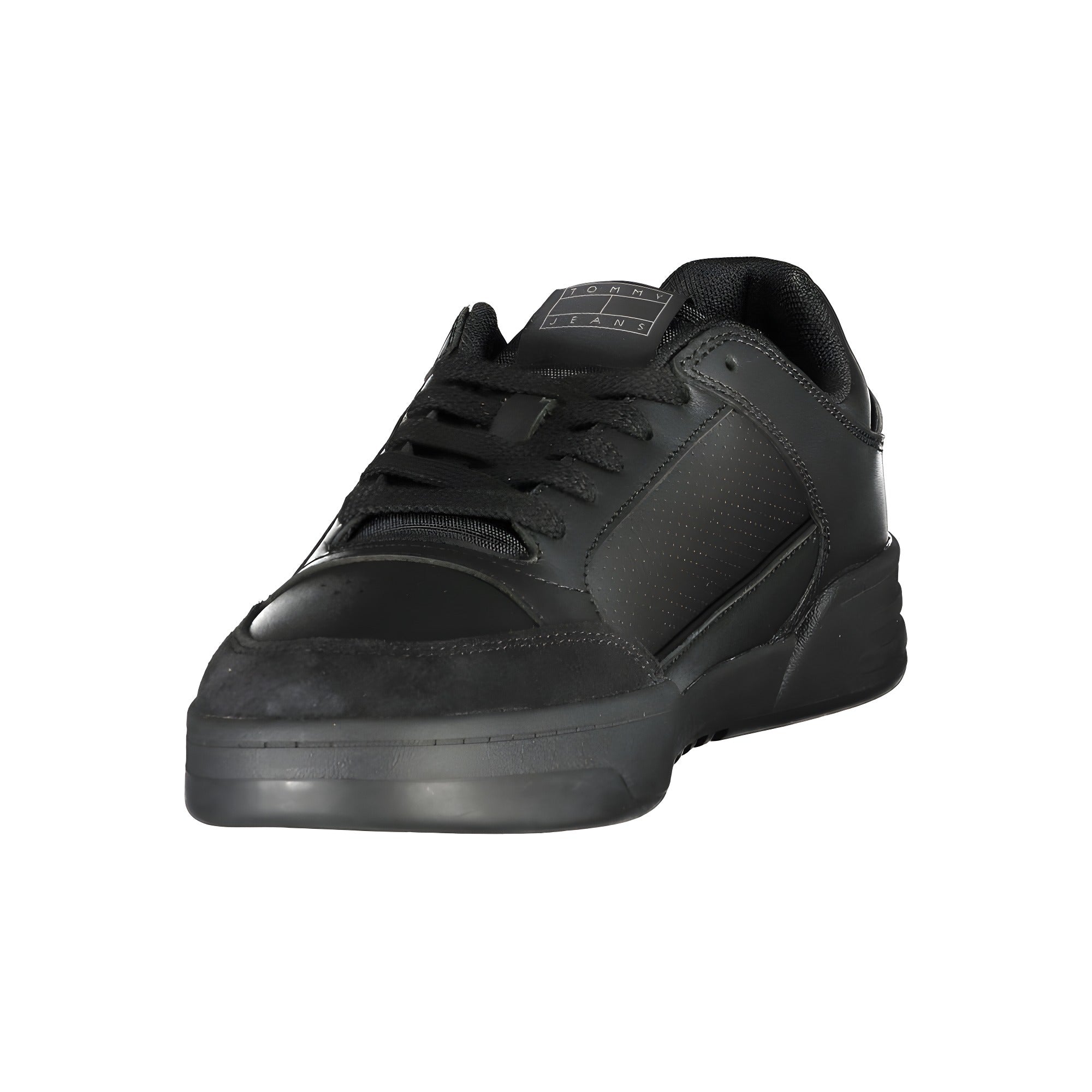 Tommy Hilfiger Black Polyurethane Men's Sneaker