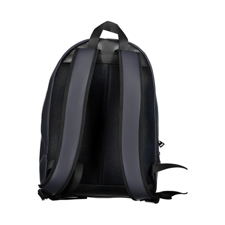 Tommy Hilfiger Blue Polyurethane Men's Backpack with Adjustable Straps
